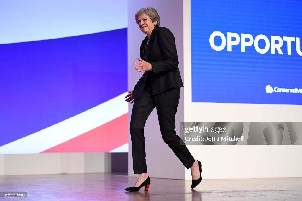 Conservative Party Leader Speaks To Conference On Day Four