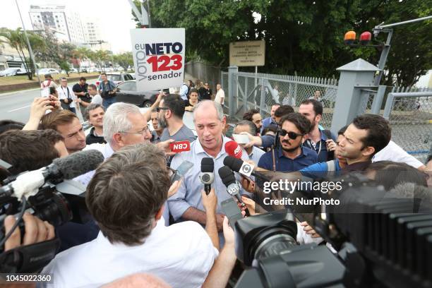 The PDT presidential candidate, Ciro Gomes, met with General Motors workers in the city of São Caetano in the state of Sao Paulo. October 2, 2018.