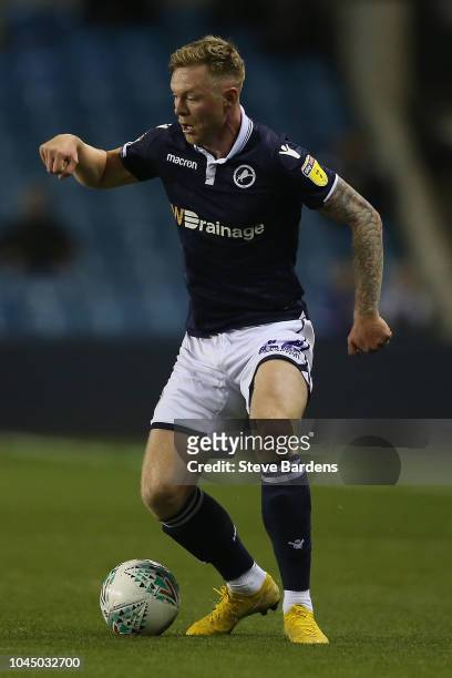 Aiden O'Brien of Millwall during the Carabao Cup Third Round match between Millwall and Fulham at The Den on September 25, 2018 in London, England.