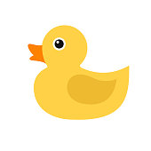 Duckling, simple vector icon.