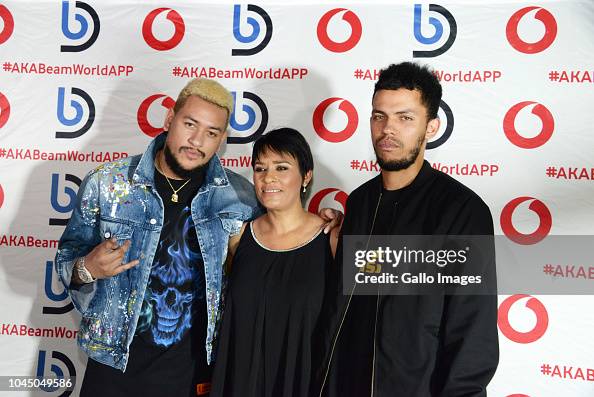 Aka Rapper Mother South African rapper AKA and his mother and his brother during the ...