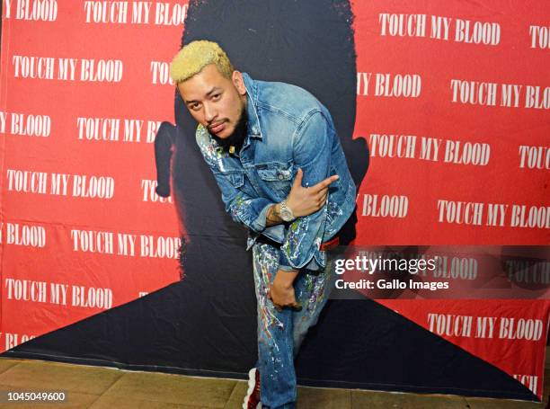 South African rapper AKA during the exclusive launch of AKA Beam World App powered by Vodacom at the Pivot, Montecasino on Johannesburg, South...