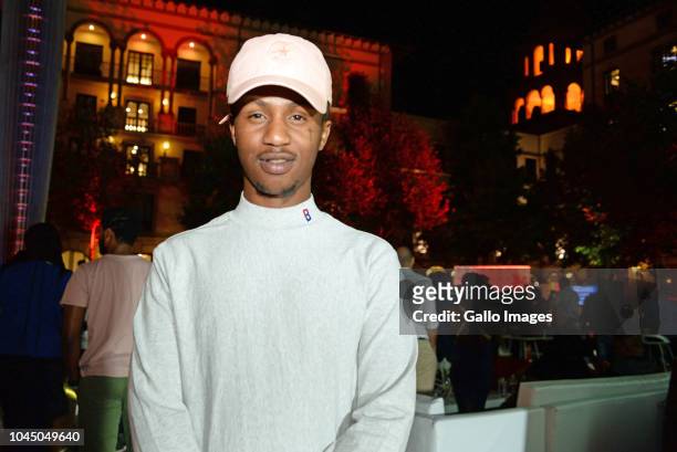 Emtee during the exclusive launch of AKA Beam World App powered by Vodacom at the Pivot, Montecasino on Johannesburg, South Africa. AKA officially...