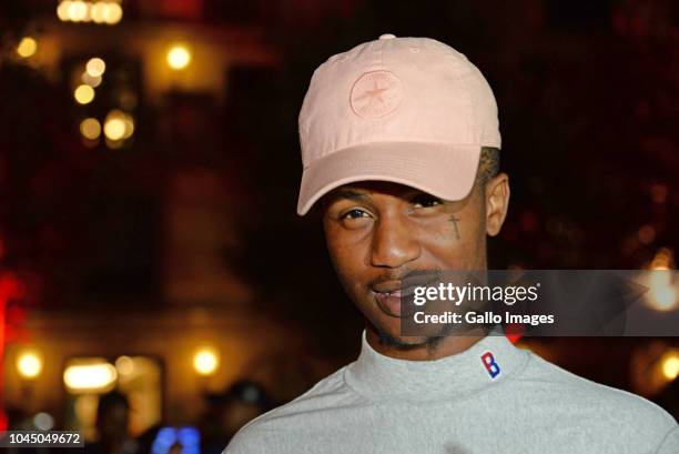 Emtee during the exclusive launch of AKA Beam World App powered by Vodacom at the Pivot, Montecasino on Johannesburg, South Africa. AKA officially...