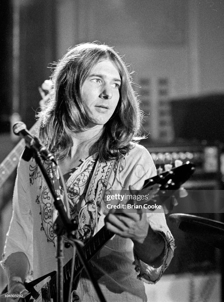 Mick Ralphs of Mott The Hoople performs at Island Records' Basing ...