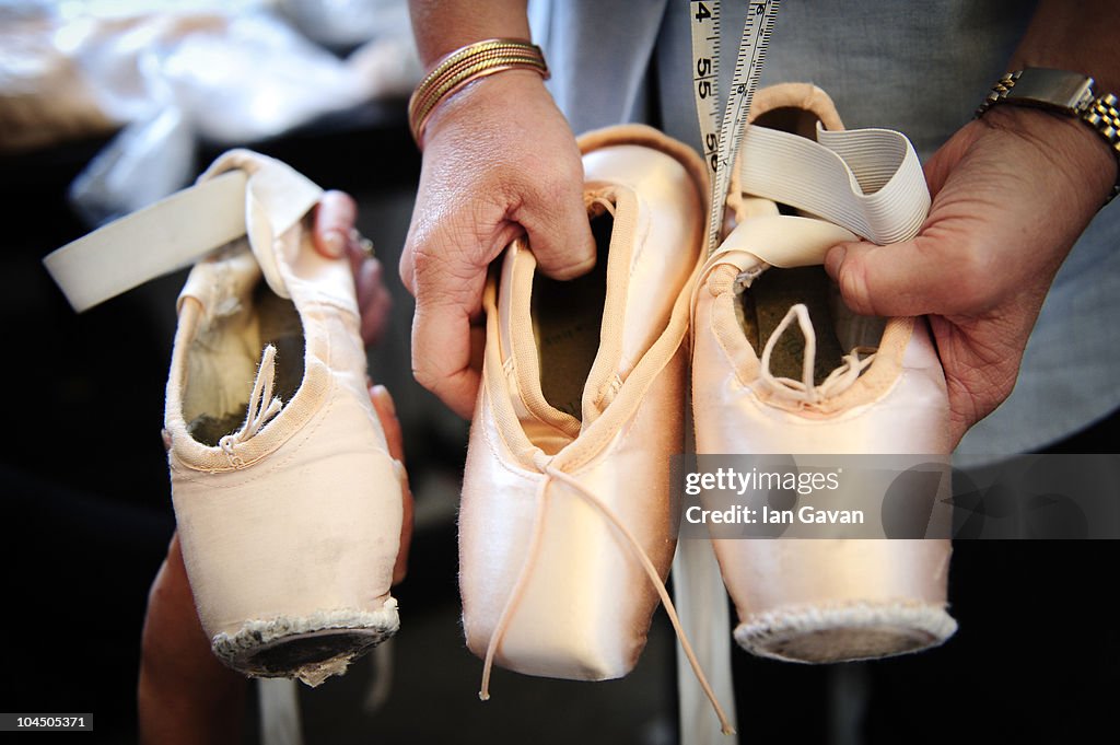 English National Ballet: Ballerina Has Shoe Fitting