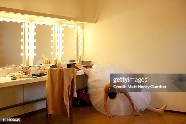 female ballet dancer - ballerina dressing room stock pictures, royalty-free photos & images