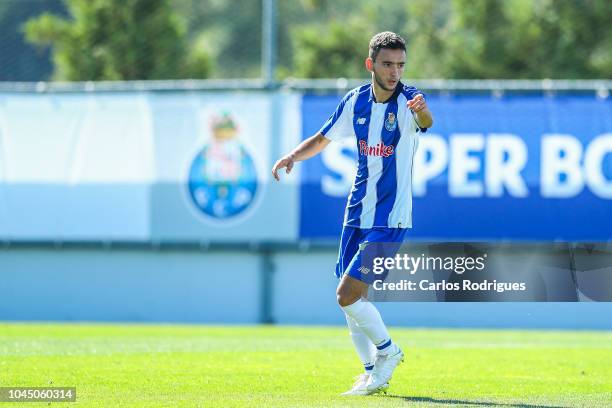 Joao Mario of FC Porto celebrates scoring FC Porto first goal during the Group D match of the UEFA Champions League between FC Porto and Galatasaray...