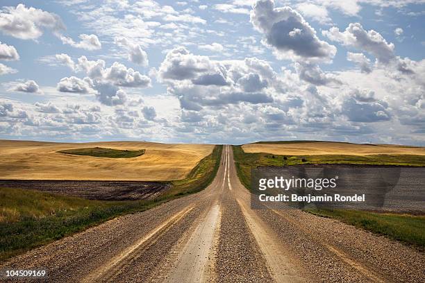 rural road - サスカチ�ュワン州 ストックフォトと画像