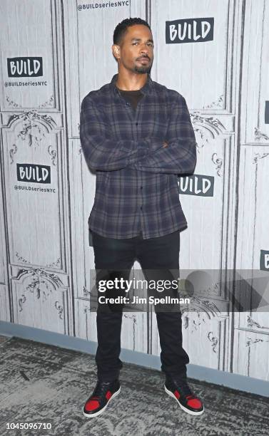 Actor Damon Wayans Jr. Attends the Build Series to discuss "Happy Together" at Build Studio on October 3, 2018 in New York City.