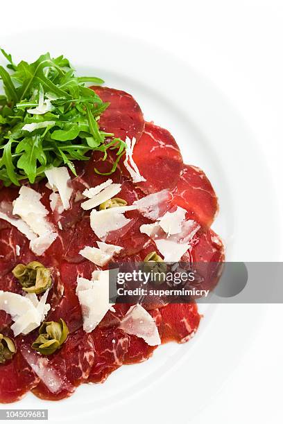 rinder-carpaccio - carpaccio stock-fotos und bilder