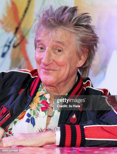 Rod Stewart Album Signing At HMV at HMV Oxford Street on October 3, 2018 in London, England.