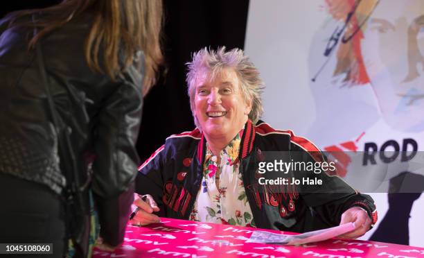 Rod Stewart atends his album signing event at HMV Oxford Street on October 3, 2018 in London, England.