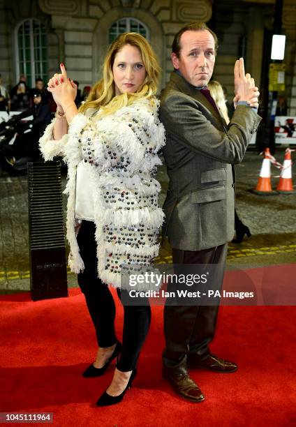 Ben Miller and Jessica Parker attending the Johnny English Strikes Again screening held at Curzon Mayfair, London.