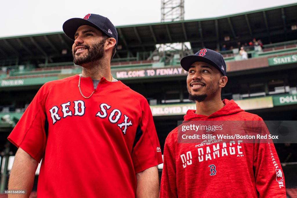 Boston Red Sox ALDS Workout