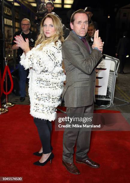 Jessica Parker and Ben Miller attend a special screening of "Johnny English Strikes Again" at The Curzon Mayfair on October 3, 2018 in London,...