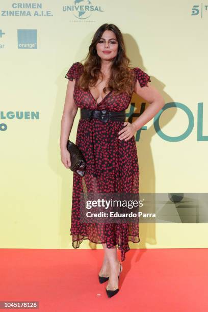 Marisa Jara attends the 'Ola de crimenes' premiere at Capitol cinema on October 3, 2018 in Madrid, Spain.