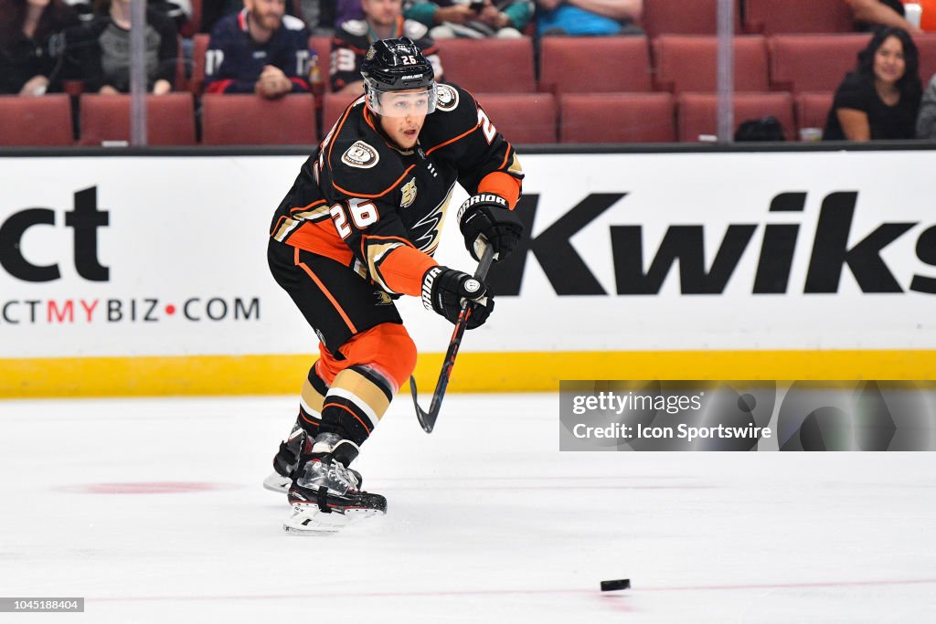 NHL: SEP 26 Preseason - Kings at Ducks