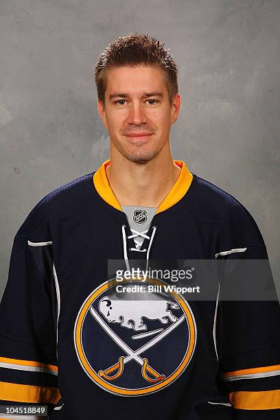Jochen Hecht of the Buffalo Sabres poses for his official headshot for the 2010-2011 NHL season on September 17, 2010 in Buffalo, New York.