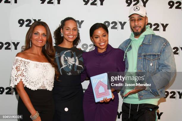 Dr. Shefali, Alicia Keys, Mashonda Tifrere and Swizz Beatz attend The Secret to Co-Parenting and Creating a balanced family at 92nd Street Y on...