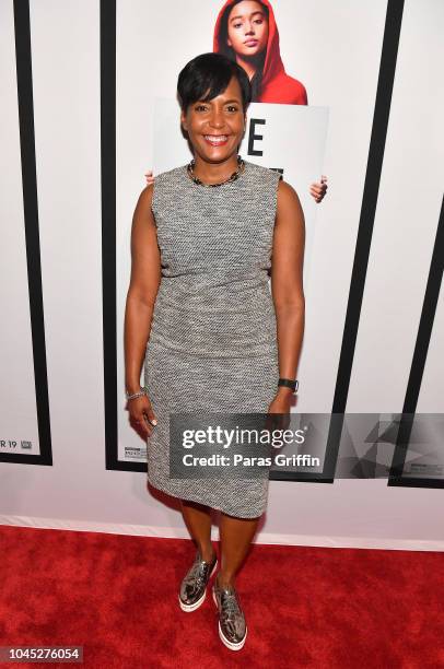 Mayor of Atlanta Keisha Lance Bottoms attends "The Hate U Give" Atlanta Red Carpet Screening at Regal Atlantic Station on October 3, 2018 in Atlanta,...