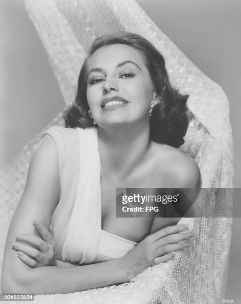 Portrait of American actress and dancer Cyd Charisse, circa 1940s.