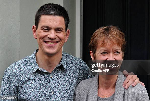Britain's opposition Labour Party's former Foreign Secretary, and defeated candidate for the party's Leadership, David Miliband, poses for...