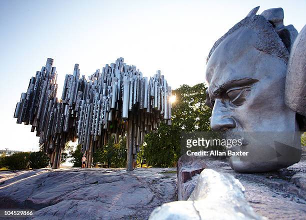 sibelius monument - helsinki stock pictures, royalty-free photos & images