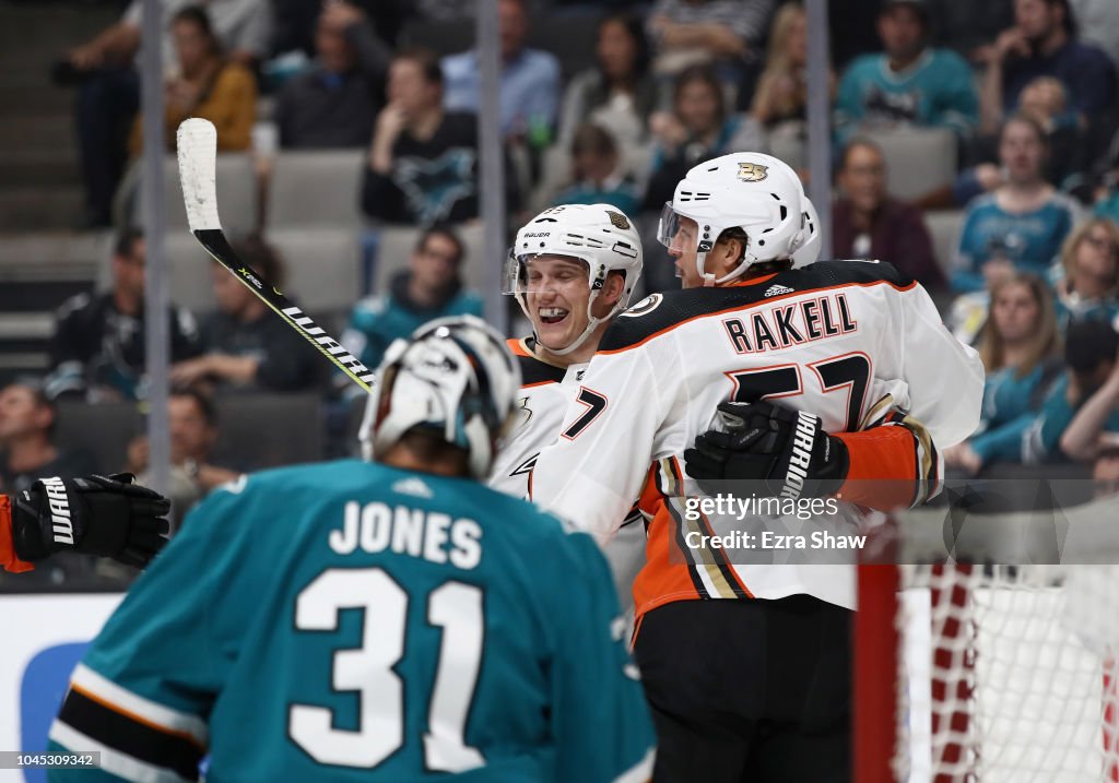 Anaheim Ducks v San Jose Sharks