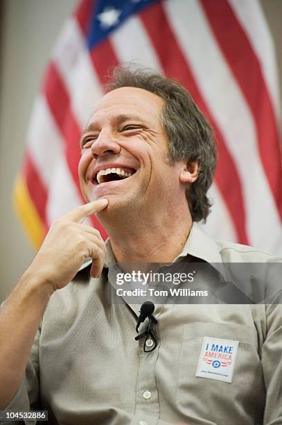 Mike Rowe of the television series "Dirty Jobs" appears at an event to kick of American Equipment Manufacturers advocacy campaign "I Make America,"...