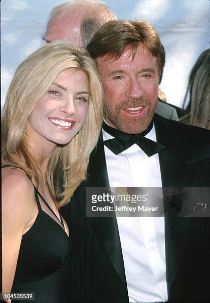 Chuck Norris & Wife during The 34th Annual Academy of Country Music Awards - Arrivals and Pressroom at Universal Amphitheatre in Universal City,...