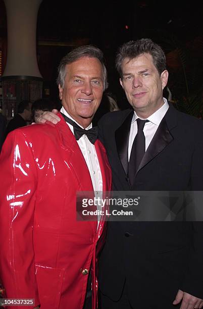 Pat Boone & David Foster during The 43rd Annual GRAMMY Awards - Universal Music Group After Party at Cicada in Los Angeles, California, United States.