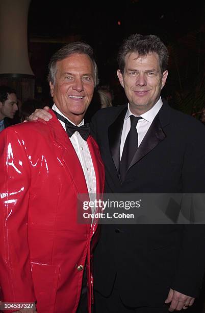 Pat Boone & David Foster during The 43rd Annual GRAMMY Awards - Universal Music Group After Party at Cicada in Los Angeles, California, United States.