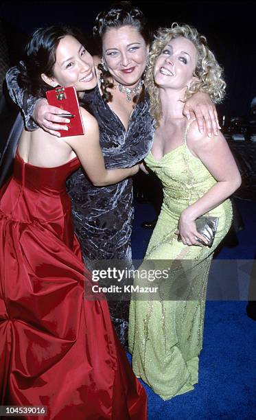 Lucy Liu, Camryn Manheim & Jane Krakowski during The 56th Annual Golden Globe Awards - Red Carpet at Beverly Hilton Hotel in Beverly Hills,...