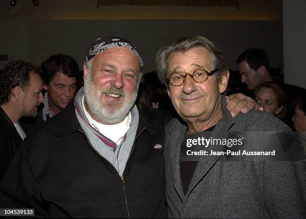 Bruce Weber & Helmut Newton during Screening of "Chop Suey" Directed by Bruce Weber at Laemmle Fairfax Theatre in Los Angeles, California, United...