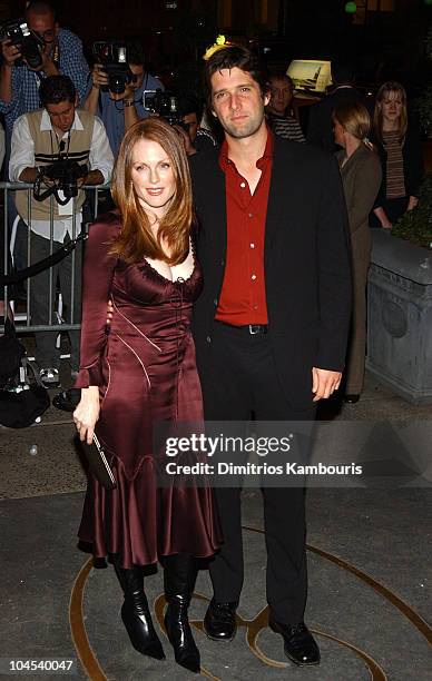 Julianne Moore and husband Bart Freundlich during "New Yorkers for Children" Fall Gala at Regent Wall Street in New York City, New York, United...