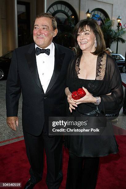 Bob Arum and wife Lovee during Oscar De La Hoya to Host "Evening of Champions" at Regent Beverly Wilshire Hotel in Beverly Hills, CA, United States.