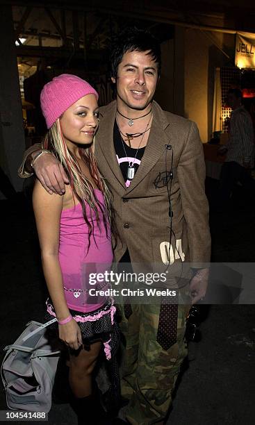 Nicole Richie and Louis Carreon during The Silver Spoon Golden Globe Hollywood Buffet - Day 1 at Ivar Soho Project in Hollywood, California, United...