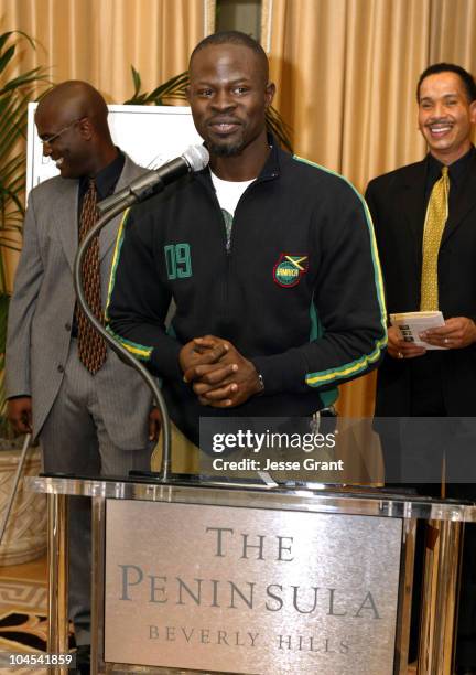 Djimon Hounsou during 11th Annual Student Pre-Oscar Scholarship Luncheon at Peninsula Beverly Hills in Beverly Hills, California, United States.