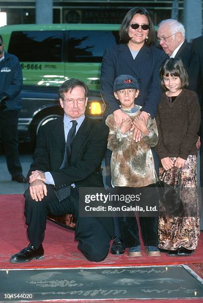 Robin Williams, Marsha Williams, Cody Williams and Zelda Williams