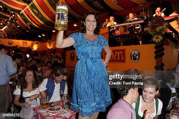 Christine Neubauer attends the Bunte Wiesn at Hippodrom during the Oktoberfest 2010 at Theresienwiese on September 29, 2010 in Munich, Germany.