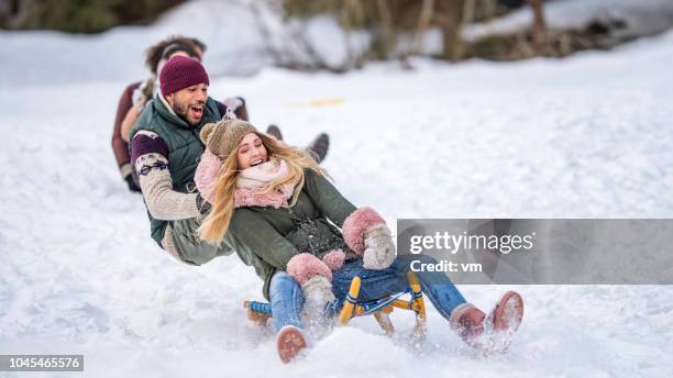 2,760 Friends Sledding Stock Photos, High-Res Pictures, and Images ...