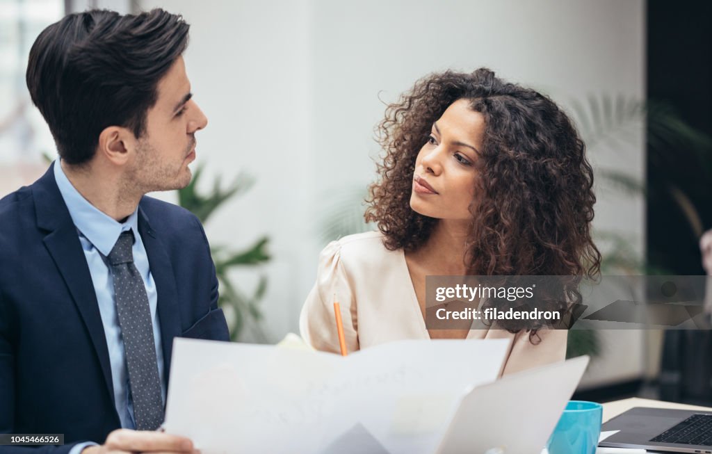 Discussing The Issue Discussing The Report High-Res Stock Photo - Getty Images