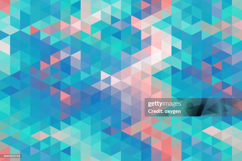 Pastel colored triangular abstract background