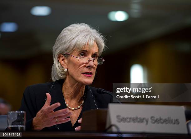 Sept. 29: Health and Human Services Secretary Kathleen Sebelius testifies during the Senate Appropriations Labor-HHS Subcommittee hearing on...