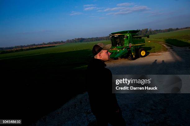 Next generation farmer Rick Roden, after milking cows at the Rob-N-Cin farm on September 29, 2010 in West Bend, Wisconsin. The farm has roughly 400...