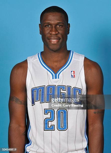 Mickael Pietrus of the Orlando Magic during NBA Media Day on September 27, 2010 at Amway Center in Orlando, Florida. NOTE TO USER: User expressly...