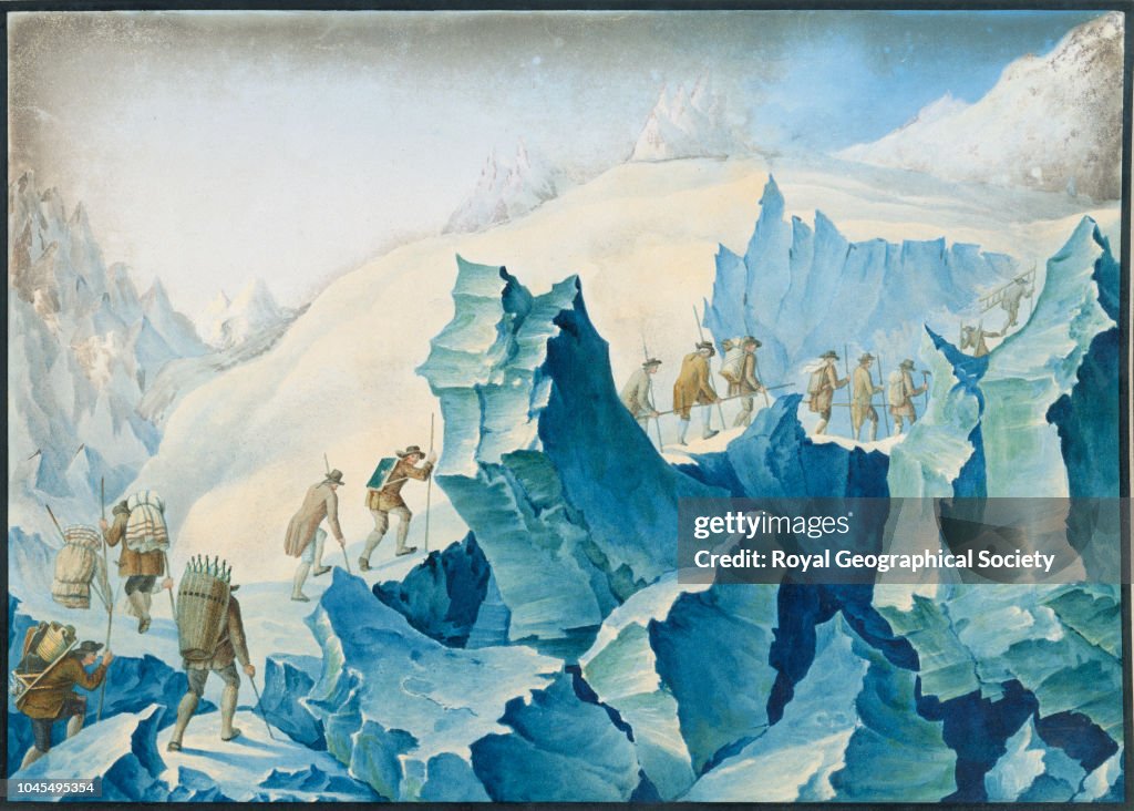 Ascent of Horace Benedict de Saussure up Mont Blanc