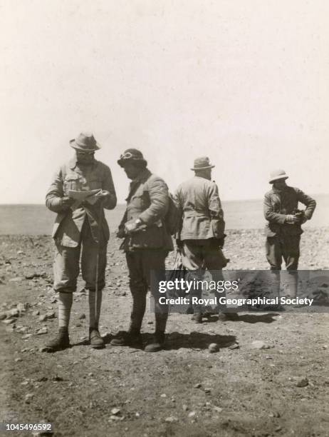 Norton, Shebbeare, Somervell and Mallory, Tibet, China, Mount Everest Expedition 1924.