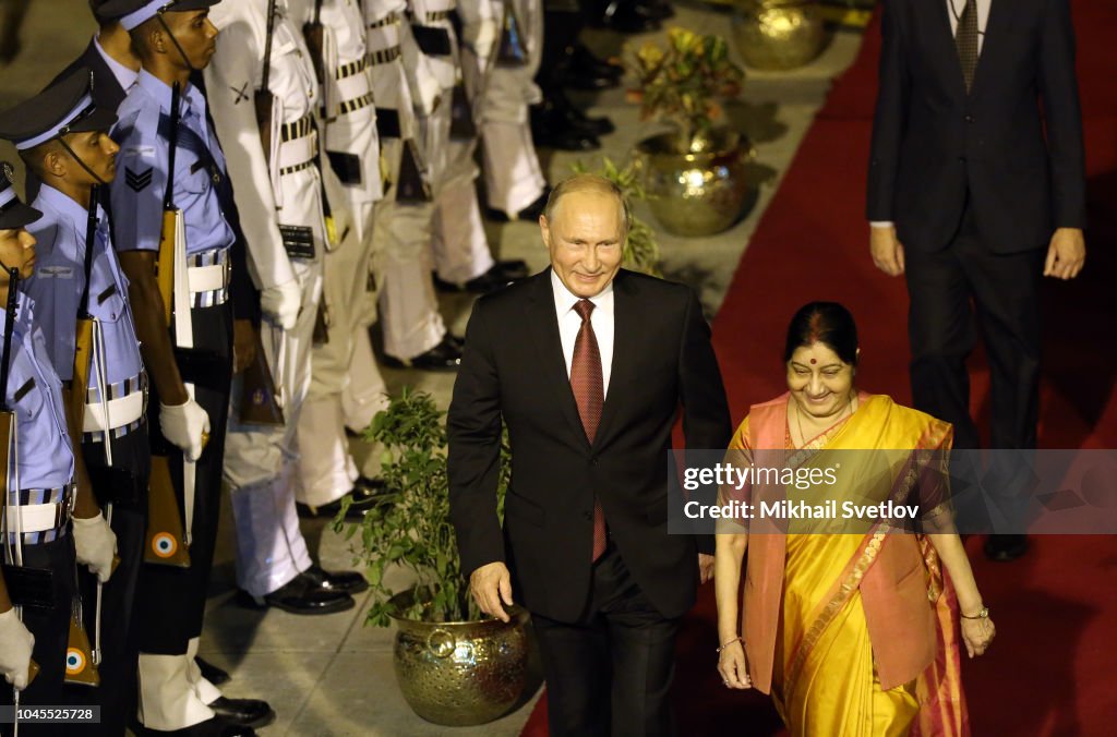 Russian President Vladimir Putin visits India